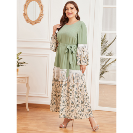plus size long frocks